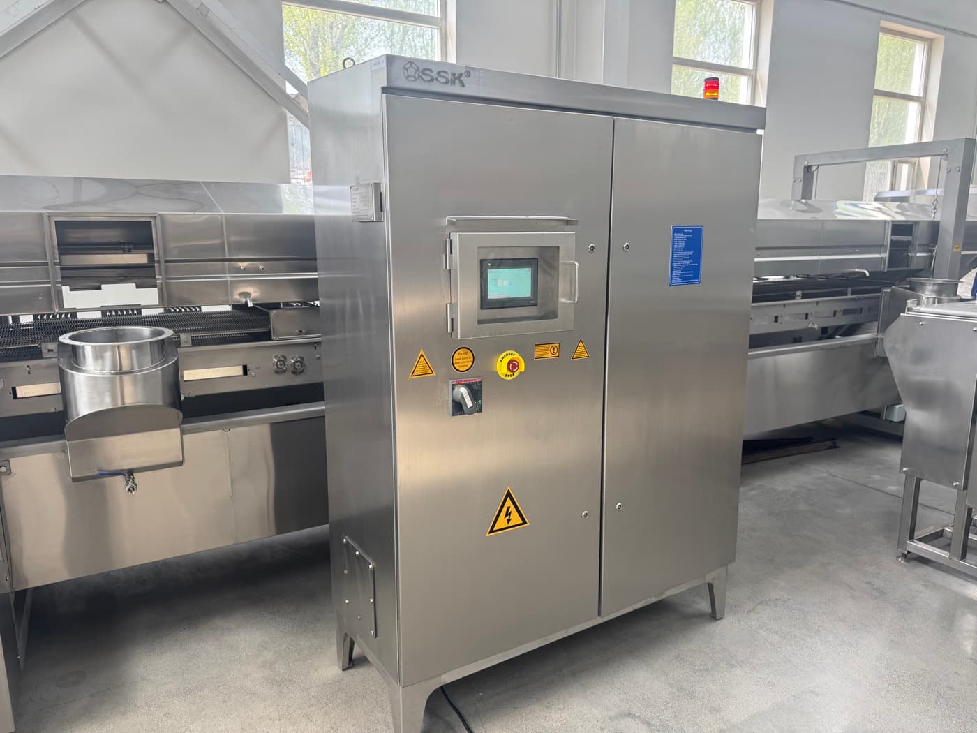 Continuous fryer line